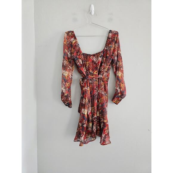 Adelyn Rar Rust Floral Mini Dress XS NWT - Picture 6 of 6